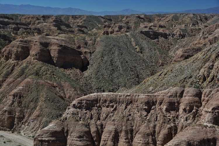 badlands-type terrain of the state park